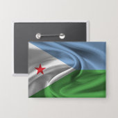 Djibouti Flag Button (Voorkant / Achterkant)
