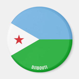 Djibouti Flag Charming Patriotic Magneet