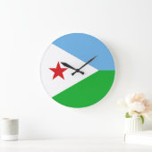 Djibouti Flag Grote Klok (Huis)