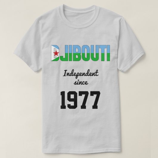 Djibouti Flag Independence Celebration T-Shirt (Design voorkant)