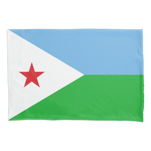 Djibouti Flag Kussensloop (Voorkant)
