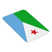 Djibouti Flag Magneet (Rechterzijde)