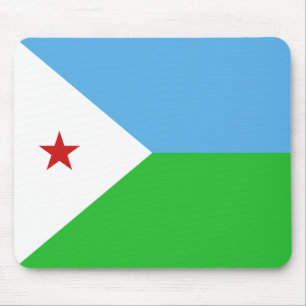 Djibouti Flag Mousepad Muismat