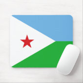 Djibouti Flag Muismat (Met muis)