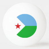 Djibouti Flag Pingpongballen (Achterkant)