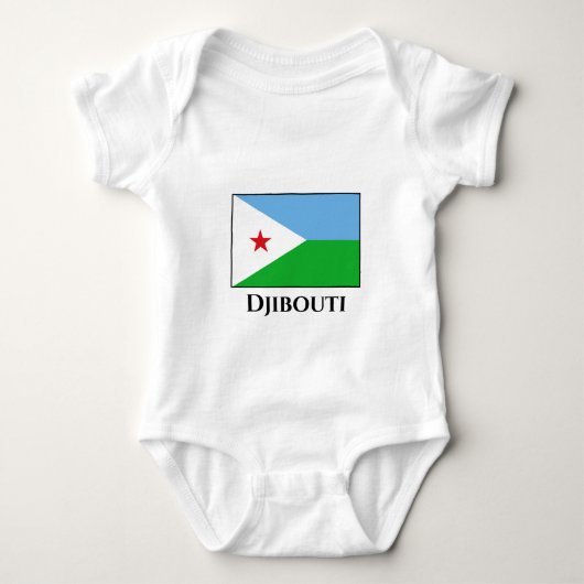 Djibouti Flag Romper (Voorkant)