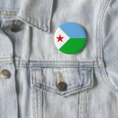 Djibouti Flag Ronde Button 5,7 Cm (In situ)