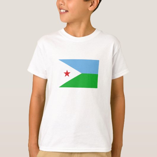 Djibouti Flag T-shirt (Voorkant)