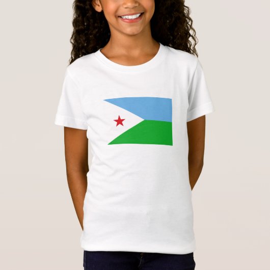 Djibouti Flag T-shirt (Voorkant)