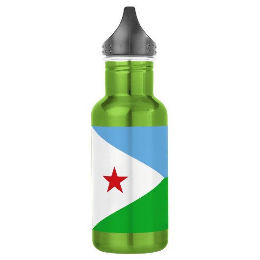 Djibouti Flag Waterfles (Links)