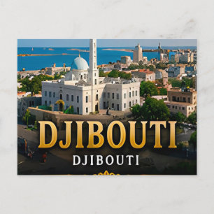 Djibouti Golfkust en vulkanische landschappen Briefkaart