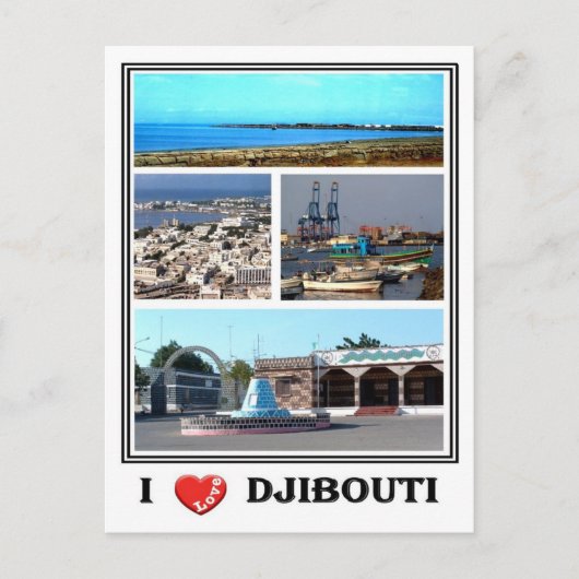 Djibouti - Ik hou van - Briefkaart (Voorkant)