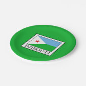 Djibouti Papieren Bordje (Gekanteld)