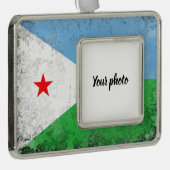 Djibouti Verzilverd Kader Ornament (Rechts)