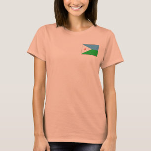 Djibouti Vlag + Landkaart T-Shirt