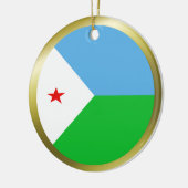 Djibouti Vlag Ornament (Links)