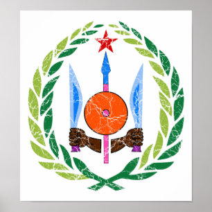 Djibouti wapenschild poster