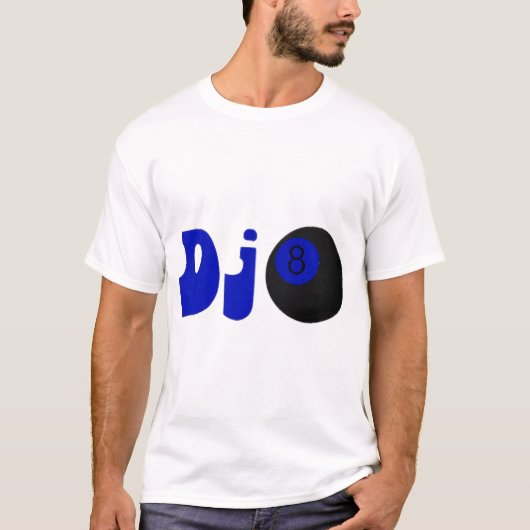 Djo beslissen 8-ball t-shirt (Voorkant)