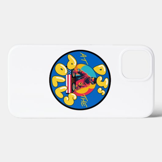 Dj's bij de Polls Iphone case (Achterkant (horizontaal))