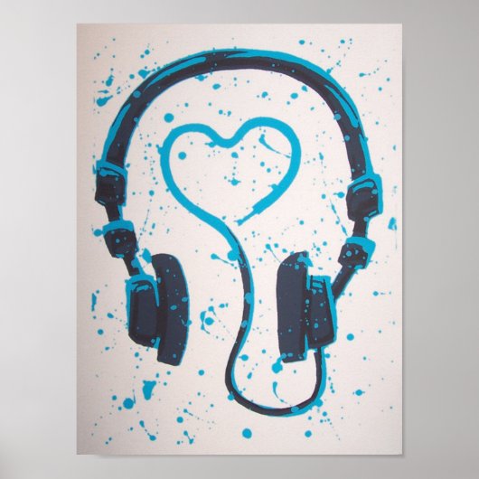 DJs Love Music Poster (Voorkant)
