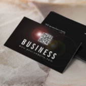 DJ's Music Lens Flare QR Code Visitekaartje