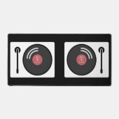 DJ's Tourne-disque & Vinyl Record Desk Mat (Recto)