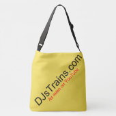 DJsTrains.com Logo Overdwars-lichaam Tas (Achterkant)