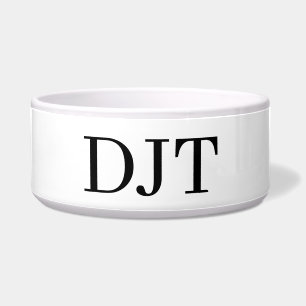 DJT-initiaal - Premium monogramaansteker Voerbakje