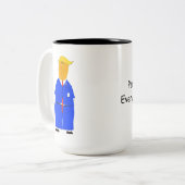  DJT Trump Funny Coffee and Tea Drinking Mug (Devant gauche)