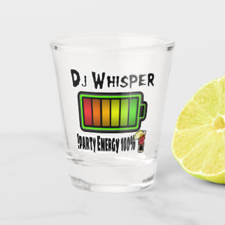 DJWhisper 100% partij Energy Shot Glass Glas