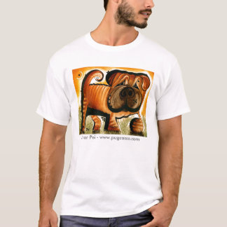 dk_2008May25e, Shar Pei - www.pugcasso.com T-shirt