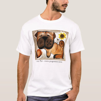 dk_2009feb20f, Shar Pei - www.pugcasso.com T-shirt