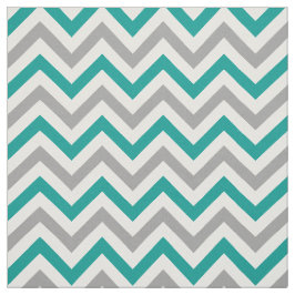 DK Blauwgroen, DK grijs, wit LG Chevron ZigZag Sz6 Stof
