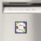 Dk Blue Clean & Dirty School Chalkboard Magnet (In Situ (Lave-vaisselle))