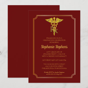 DK Red Gold RX Afstudeerfeest apotheek Kaart