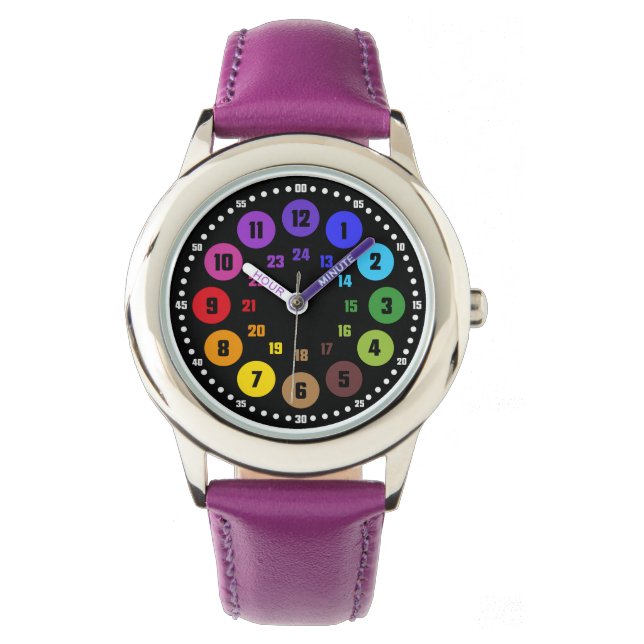 DKF24iRB-M005M-Au Lernuhr Schulanfangsgeschenk Horloge (Voorkant)