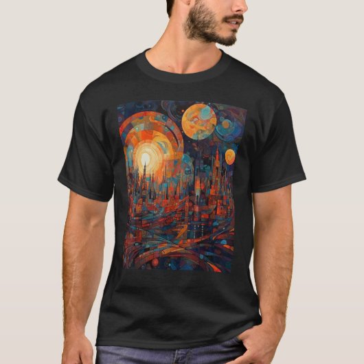 DKH138 Sci fi Graphic  One for the Journey T-shirt (Voorkant)
