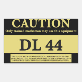 DL 44 BLASTER CERTIFICATION STICKER