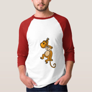 DL- Funny Monkey met Guitar Shirt