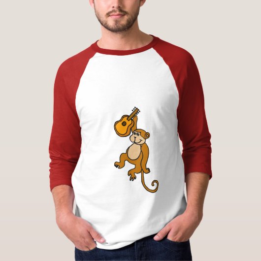 DL- Funny Monkey met Guitar Shirt (Voorkant)