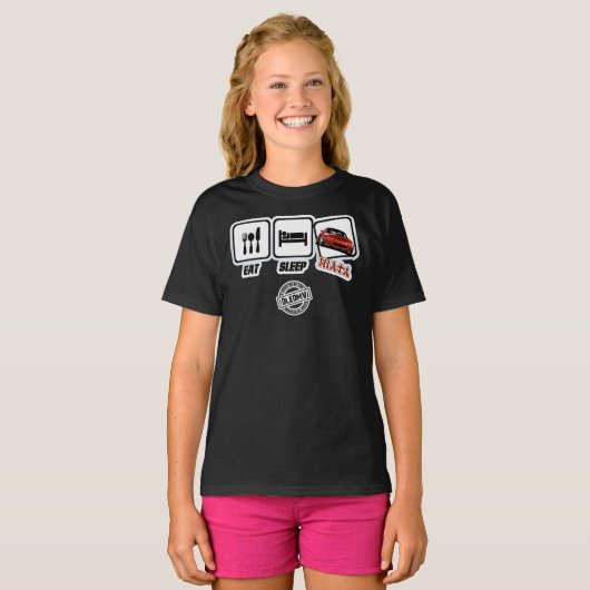 DLEDMV - Mangez le sommeil Miata Essential T-Shirt (Devant entier)