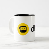 DLive-Logo Tweekleurige Koffiemok (Voorkant links)