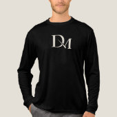 DM-02 ZWART Tri-Blend SHIRT (Voorkant volledig)