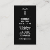 DM de docteur en médecine - Carte de visite de (Dos)