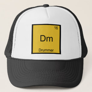 Dm - Drummer Funny Chemistry Element Symbol T-shir Trucker Pet