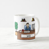 DM personnalisée de tasse de bande dessinée (Devant droit)