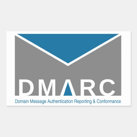 DMARC Logo-Stickers Rechthoekige Sticker (Voorkant)