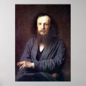 Dmitri Ivanovich Mendeleev door Ivan Kramskoy Poster (Voorkant)