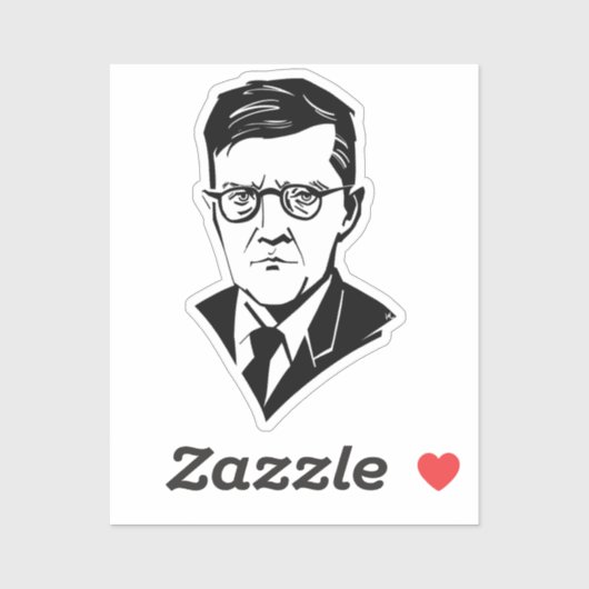 Dmitri Shostakovich Sticker (Vel)