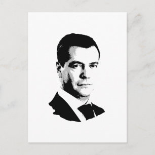 Dmitriy Medvedev Briefkaart